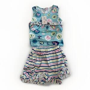 Pete & Lucy Playful Butterflies Baby Outfit Size 6-12 Months NWT
